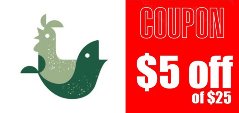 $5 off $25 dollar purchase